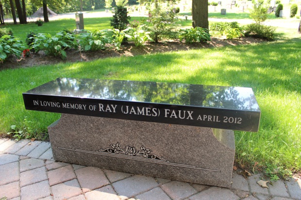 Dad's memorial bench